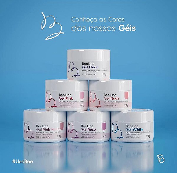 Kit Completo de Géis Construtores Bee Line - Para Unhas Perfeitas