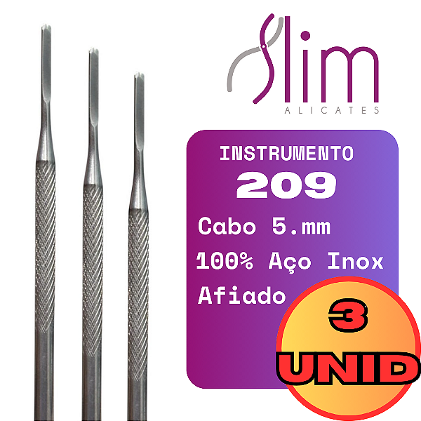 Kit 3 und Bisturi Nuclear Estreito remoção de pequenos calos instrumento 209