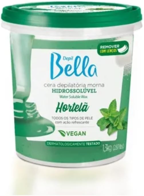 Depilbella Cera Hidro Hortelã 600g, Depil Bella