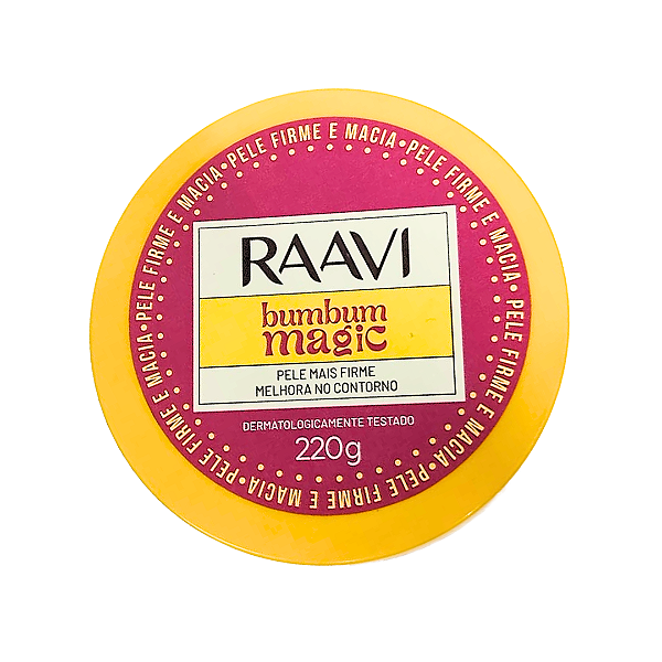 Raavi BumBum Magic | Creme Coporal | Pele mais firme e Melhora no Contorno