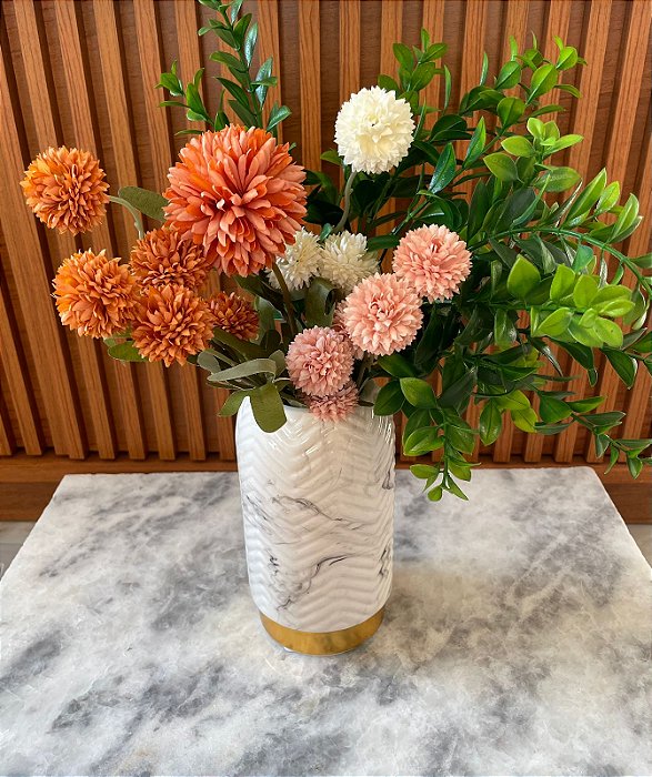 Vaso Pavaneli Marmorizado