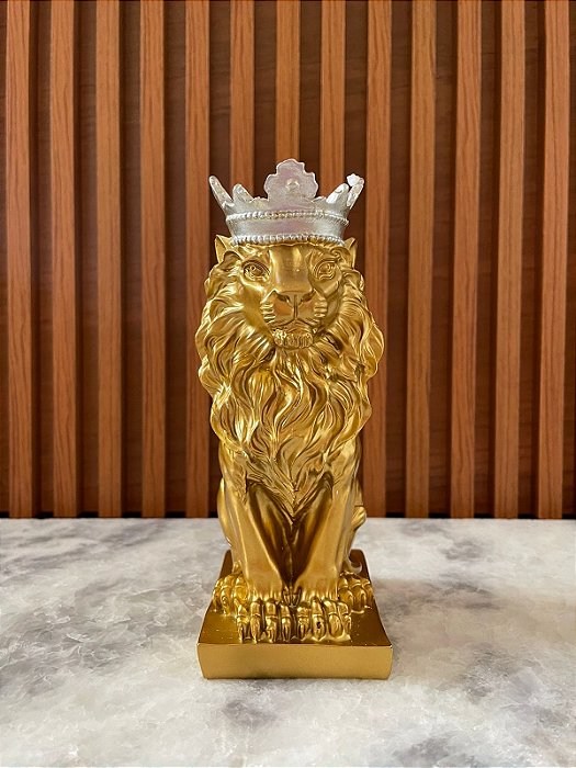 Leão Léo Em Resina