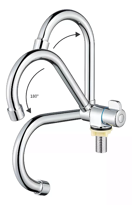 TORNEIRA DOBRÁVEL INOX 1/2 SIMPLES