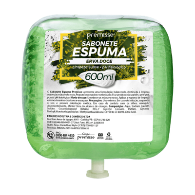 SABONETE ESPUMA BAG 600ML