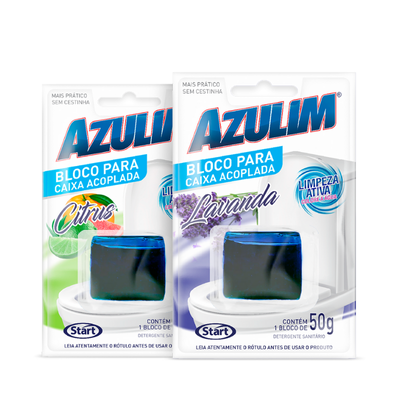 BLOCO SANITÁRIO CAIXA ACOPLADA AZULIM