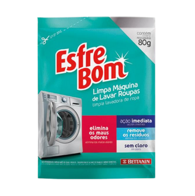 LIMPA MÁQUINA DE LAVAR ROUPA ESFREBOM