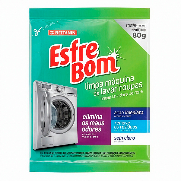 LIMPA MÁQUINA DE LAVAR ROUPA ESFREBOM