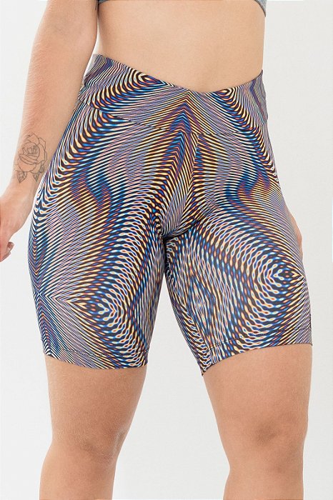 Bermuda Supplex Light Estampa Psicodélica