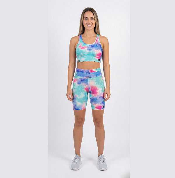 Conjunto Bermuda+ Cropped Supplex Estampa Marshmallow