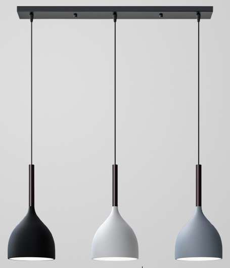 Luminária Pendente Triplo em Linha Vintage de Teto