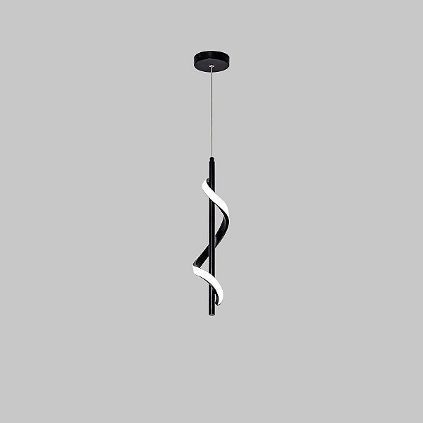 Luminária Pendente LED de Teto Moderno Espiral