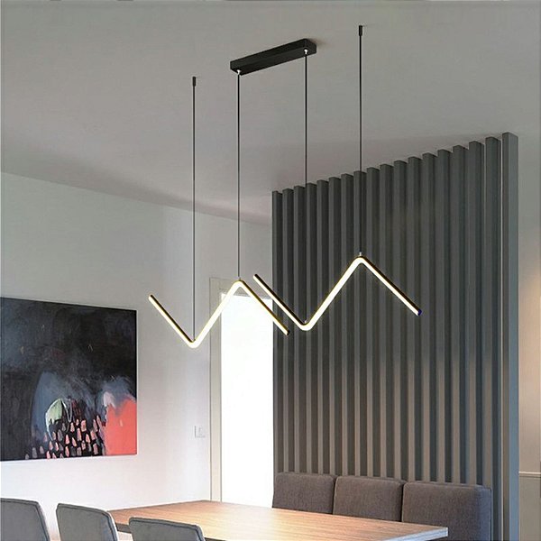 Luminária Pendente LED Triangulo Moderno
