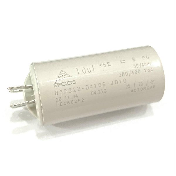 Capacitor 10UF 380/400V POLIPROPILENO FASTON B32322