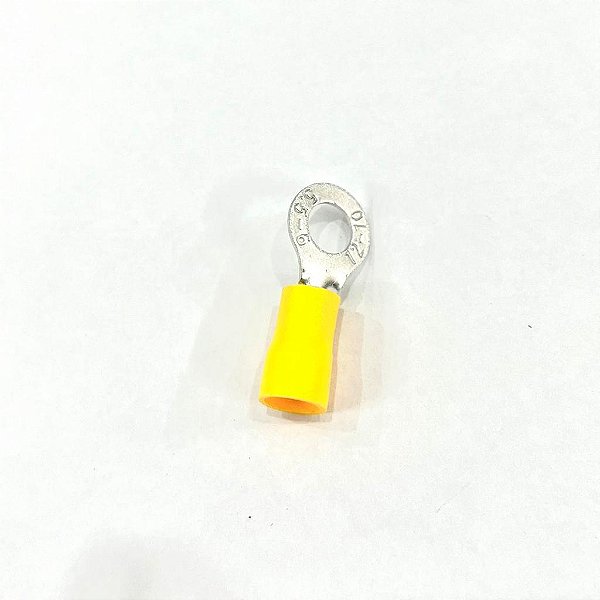 Terminal OLHAL AMARELO FURO 6MM