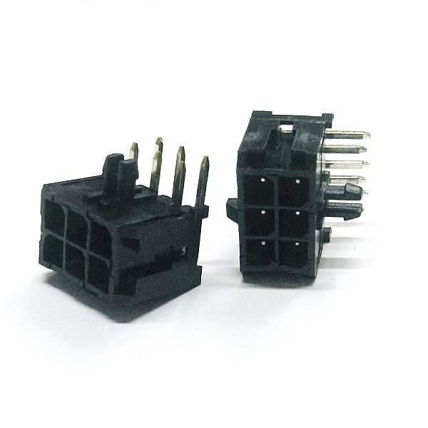 Conector MCFPT-06 MACHO 90º 6 VIAS S/ TRAVA