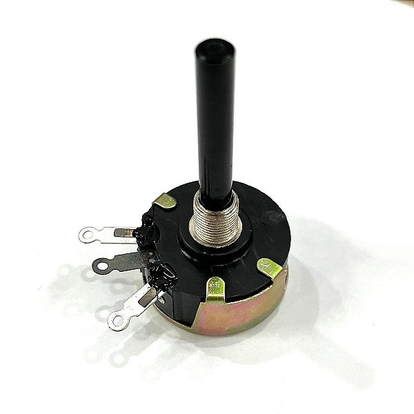 Potenciometro 50K LINEAR MINI DUPLO EIXO ESTRIADO L15