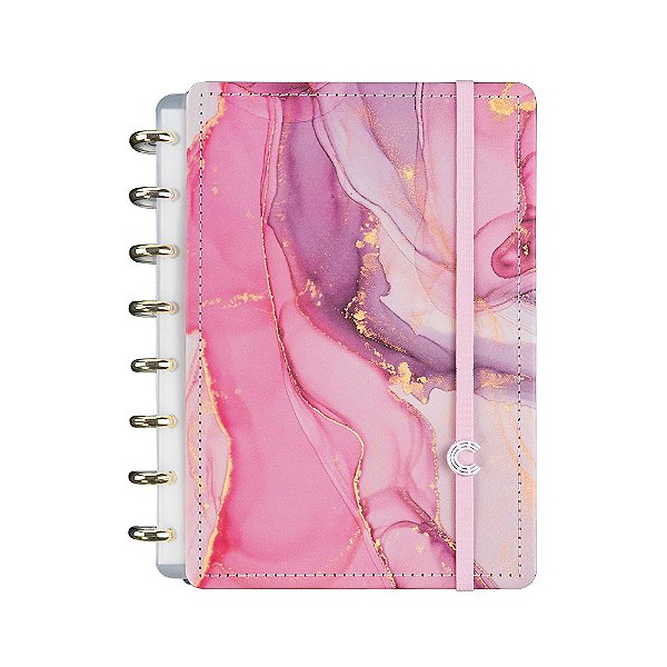 Caderno Inteligente Agatha - Mármore rosa