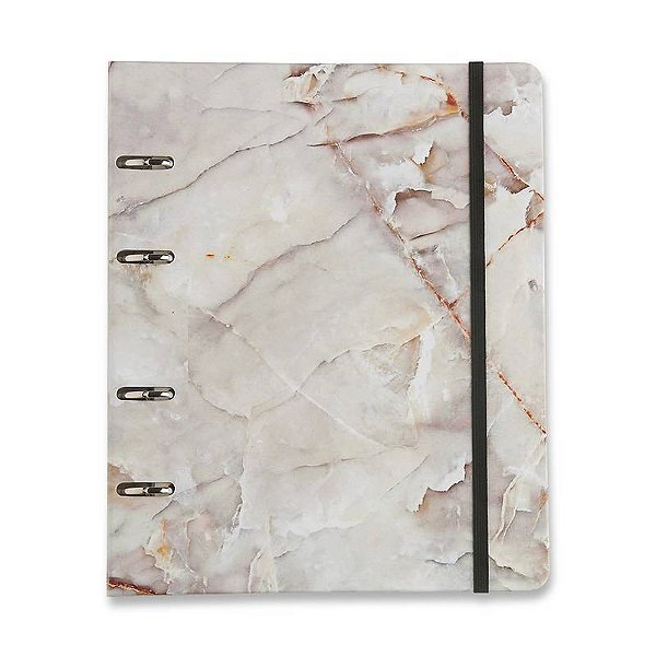 Caderno Criativo Cicero Minerais - Mármore branco - Médio