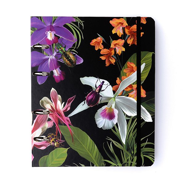 Caderno Criativo Cicero Joia Natural Insecta Noite - Médio