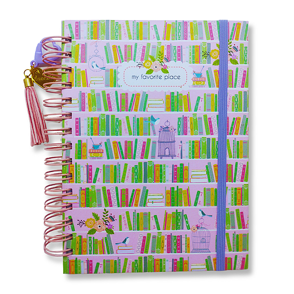 Caderno Wire-o Reposicionável Amor por Livros - A5