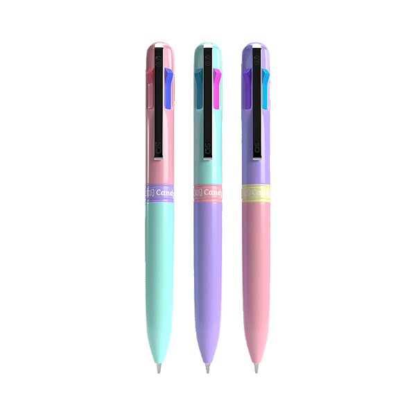 Caneta Esferográfica Cis Candy 4 Cores - 0.7mm