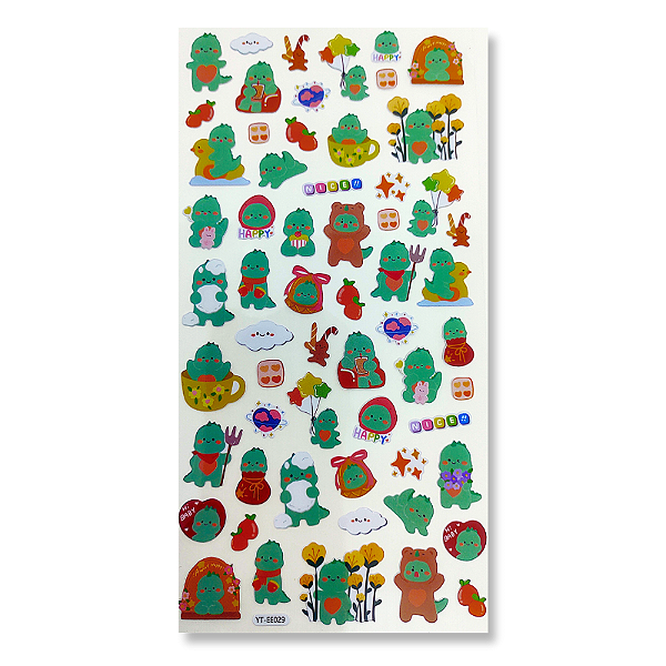 Cartela de Adesivos Coco Bear