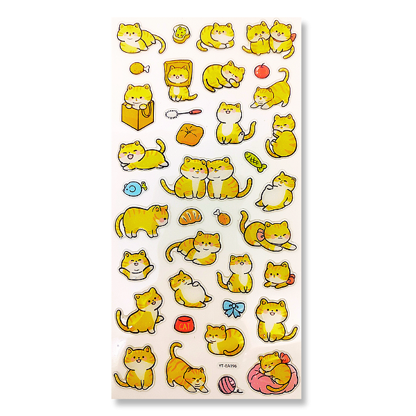 Cartela de Adesivos Cristal Lovely & Cute