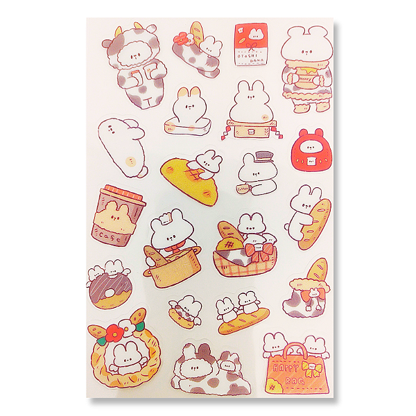 Cartelas de Adesivos Fantasy Stickers - 6 cartelas
