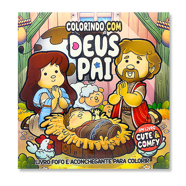 Livro de Colorir Colorindo com Deus Pai - Cute & Comfy