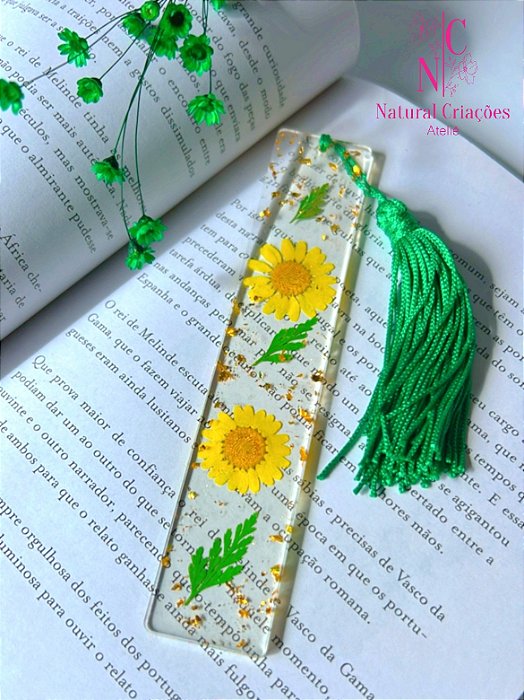 Marca Página com Flores Modelo 2024001