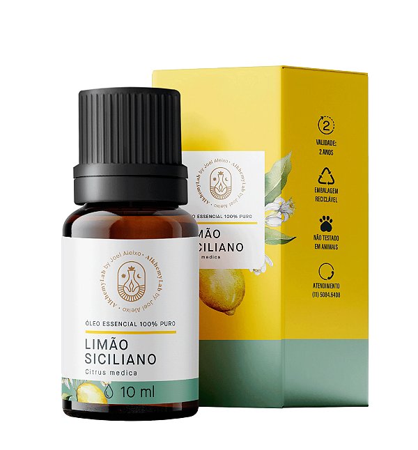 Óleo Essencial de Limão Siciliano 10ml - Alkhemylab