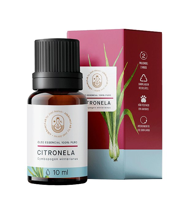 Óleo Essencial de Citronela 10ml - Alkhemylab
