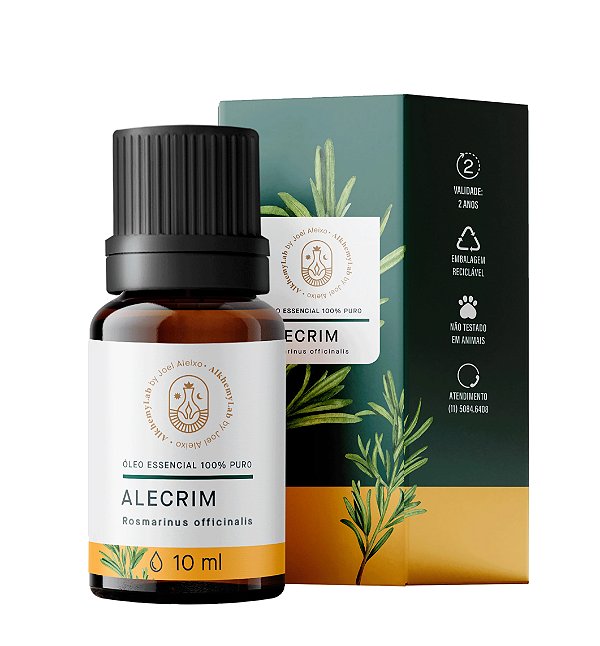 Óleo Essencial de Alecrim 10ml - Alkhemylab