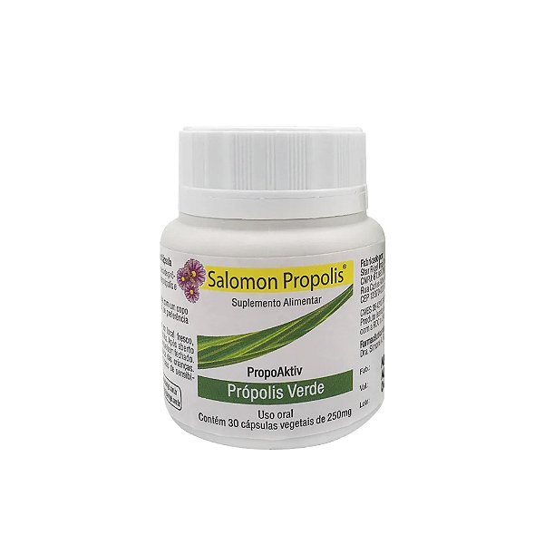 Extrato de Própolis Verde PropoAktiv 30 cápsulas 250mg