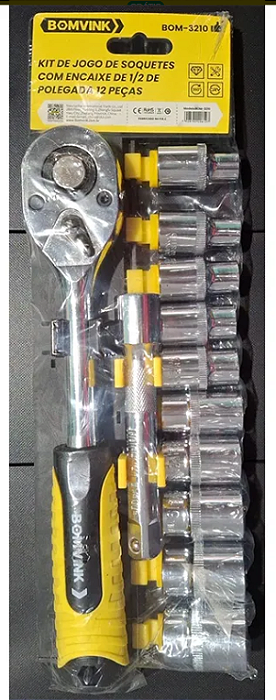 Kit Soquetes Encaixe 1/2 12 Peças BOMVINK