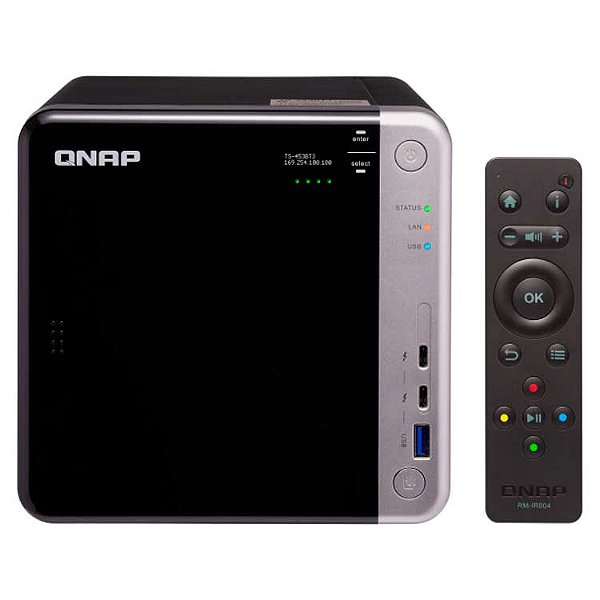 TS-453BT3 Qnap - NAS 4 baias com conexão Thunderbolt 3 e