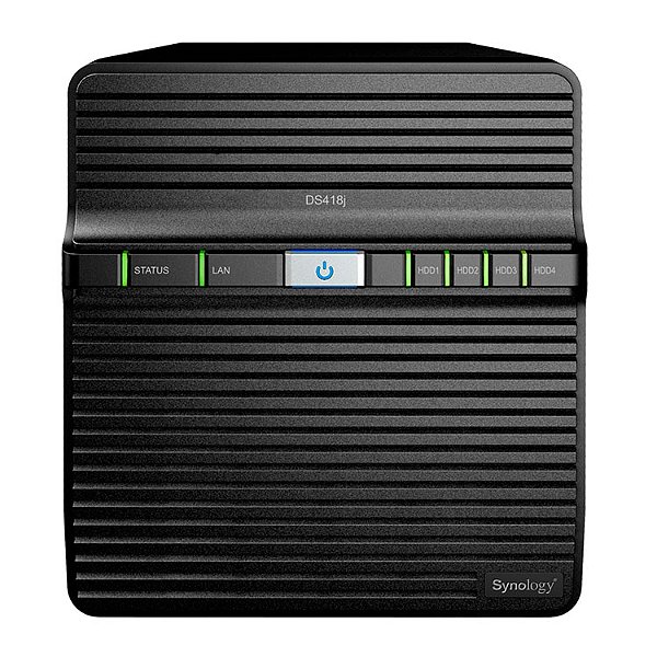 DS418j Synology - Diskstation Storage NAS com 4 baias DS418j Synology - Diskstation Storage NAS com 4 baias