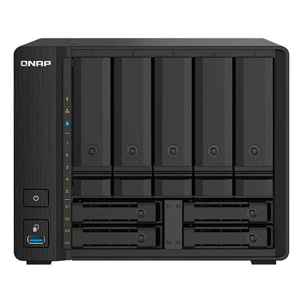 TS-932PX Qnap - Hybrid storage 9 baias com portas SFP+ 10GbE e 2,5GbE