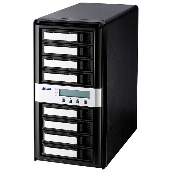 ARC-8050T5U-8E Areca - Storage DAS Thunderbolt 5 com 8 baias SAS/SATA