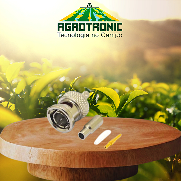 CONECTOR BNC MACHO RETO RG174