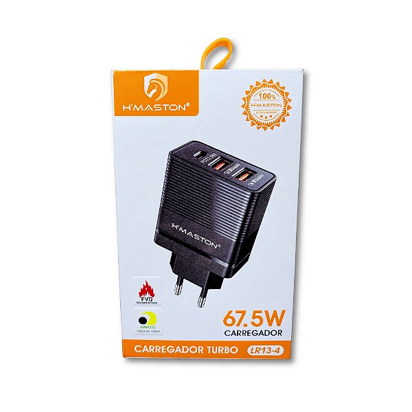 Carregador Fonte Turbo 67.5W C/ 3 Entradas - Hmaston LR13-4