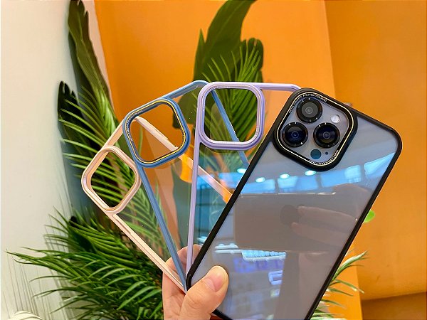 kit Capa+ Lente Câmera  Para iPhone PREMIUIM CASE