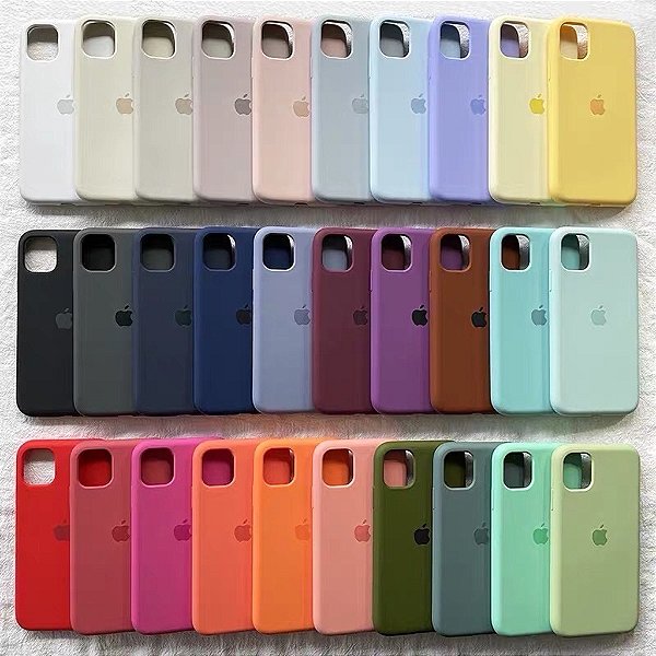 Capa Case Silicone Aveludada Para iPhone