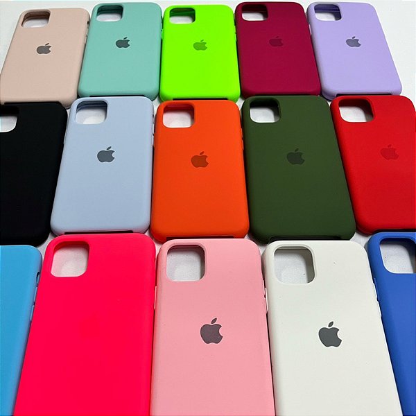 Capa Case Silicone Aveludada Para iPhone