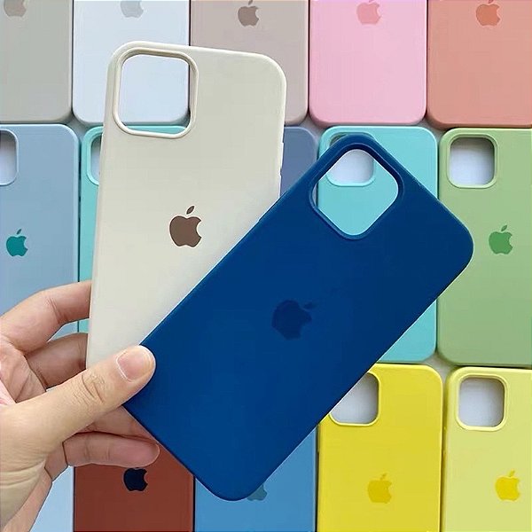 Capa Case Silicone Aveludada Para iPhone