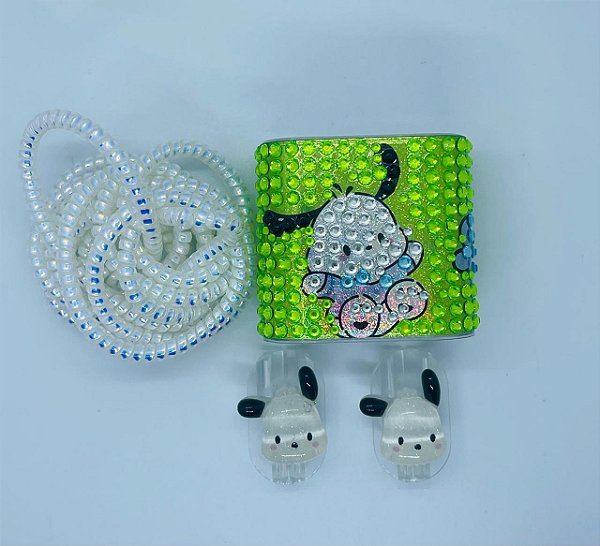 Kit Com  Protetor de cabo Protetor de Fonte e fio e protetor de Cabo