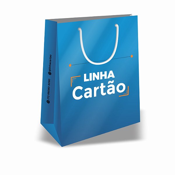 Sacolas Personalizadas de Papel 28x35x12cm G - Linha Cartão Colorida