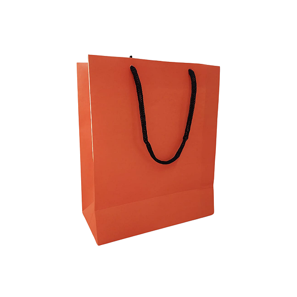 20 Sacolas Basica Laranja P – 18,5LX22AX9Fcm