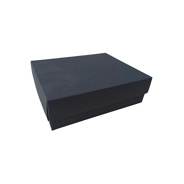 Caixa para Presente Tampa e fundo - Papel Preto 16x13x5cm Pacotes c/20 Unds.