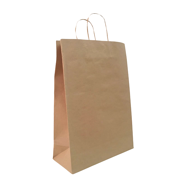 Sacolas de Papel Kraft Lisa - Grande Reforçada 32x44,5x17cm